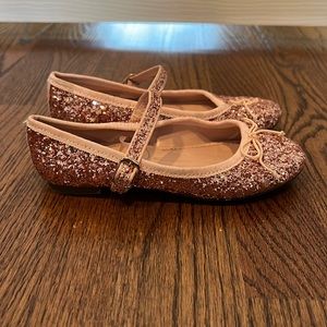 Crewcuts Glitter Sparkly Pink Ballet Flats Size 12
